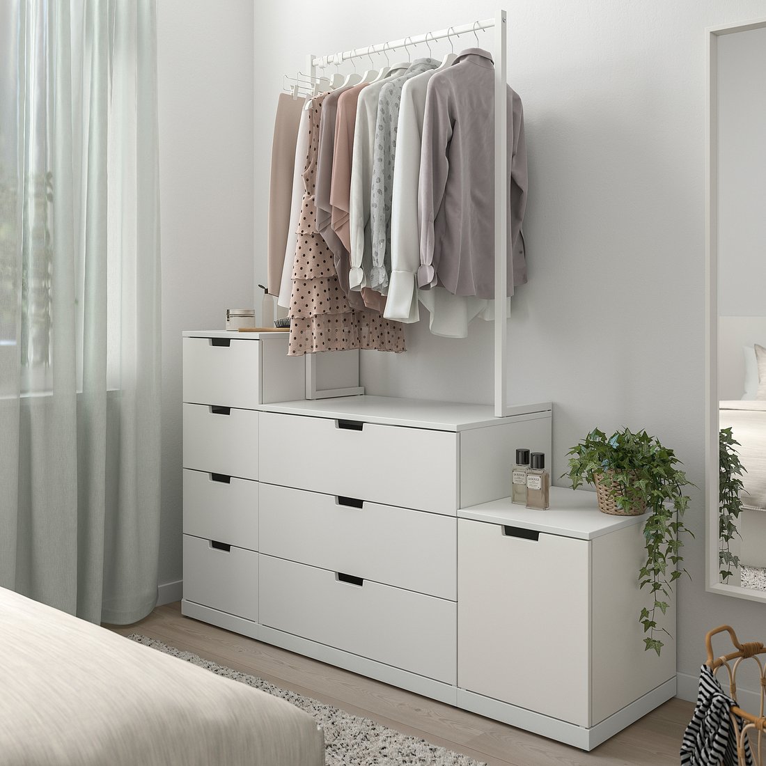 NORDLI 8drawer dresser, white, 63x755/8" IKEA