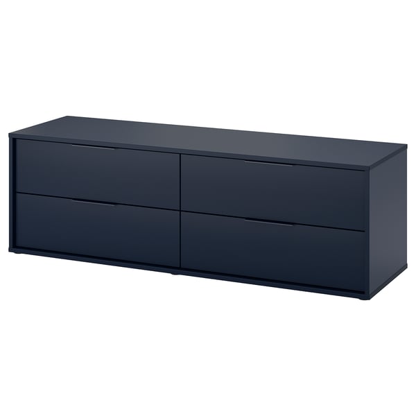 Nordmela 4 Drawer Dresser Black Blue 62 5 8x19 5 8 Ikea