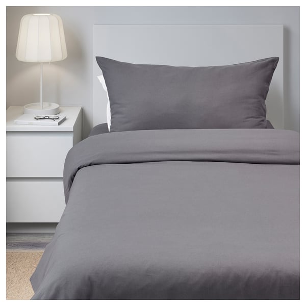 NORDRUTA Sheet set, gray, Twin