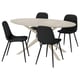 NORRMJÖLE / NORDMANSSKÄR Table and 4 chairs
