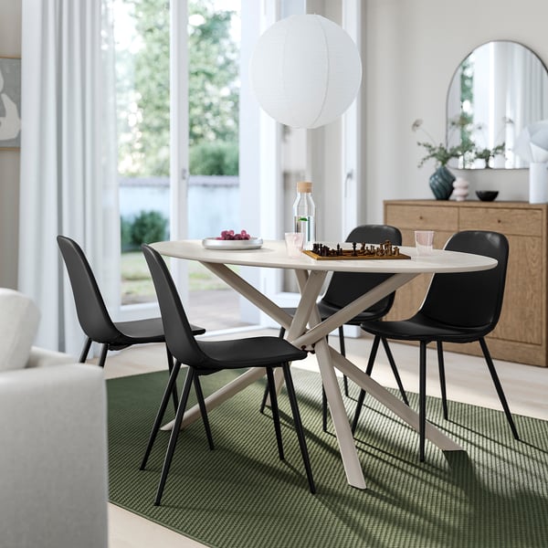 NORRMJÖLE / NORDMANSSKÄR Table and 4 chairs