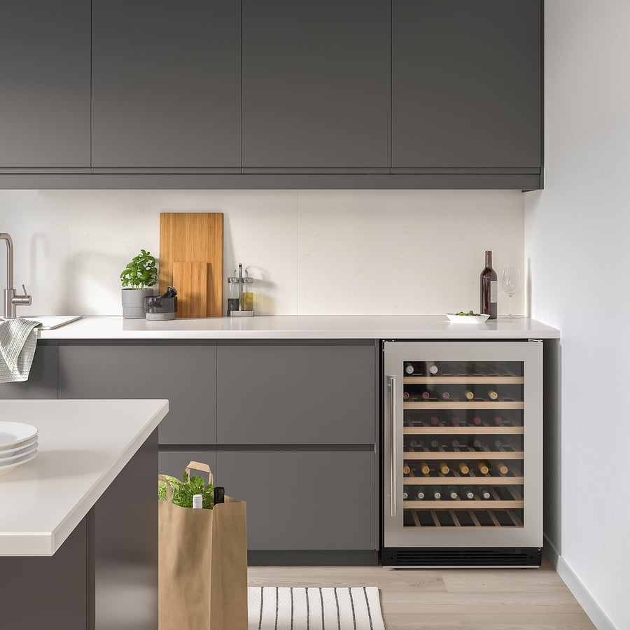 NUMRERAD 52bottle wine cooler, Stainless steel IKEA