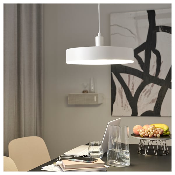 NYMÅNE LED pendant lamp, wireless dimmable white spectrum/white, 15 "