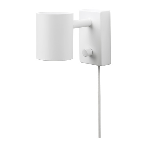 NYMÅNE Wall/reading lamp with LED bulb IKEA
