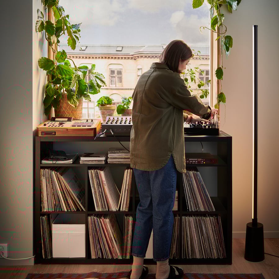 OBEGRÄNSAD LED floor lamp, black IKEA