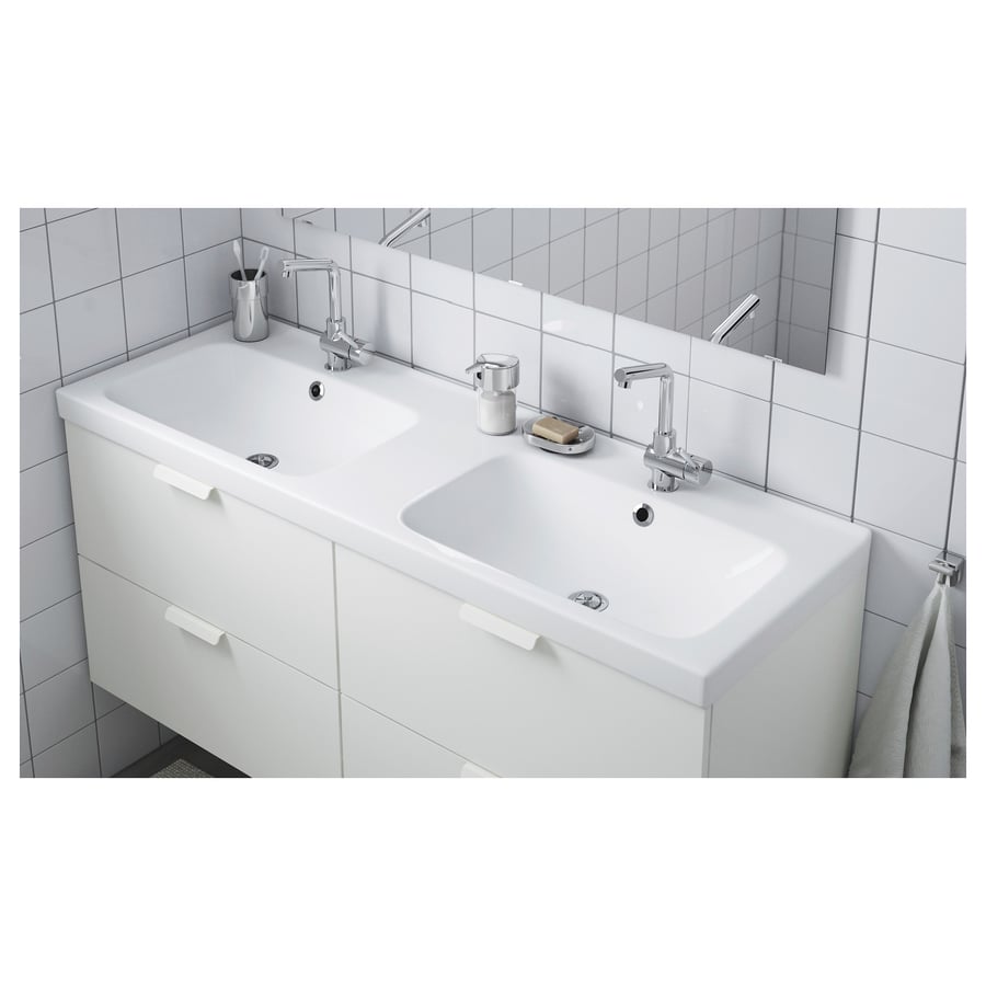 ODENSVIK double bowl sink, 561/4x191/4x23/8" - IKEA