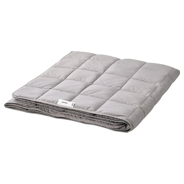 ODONVIDE Weighted blanket, 17.6 lb, dark gray/light warm, Twin - IKEA