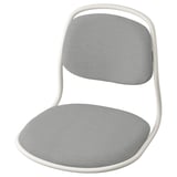 ÖRFJÄLL Seat shell, white/Vissle light gray