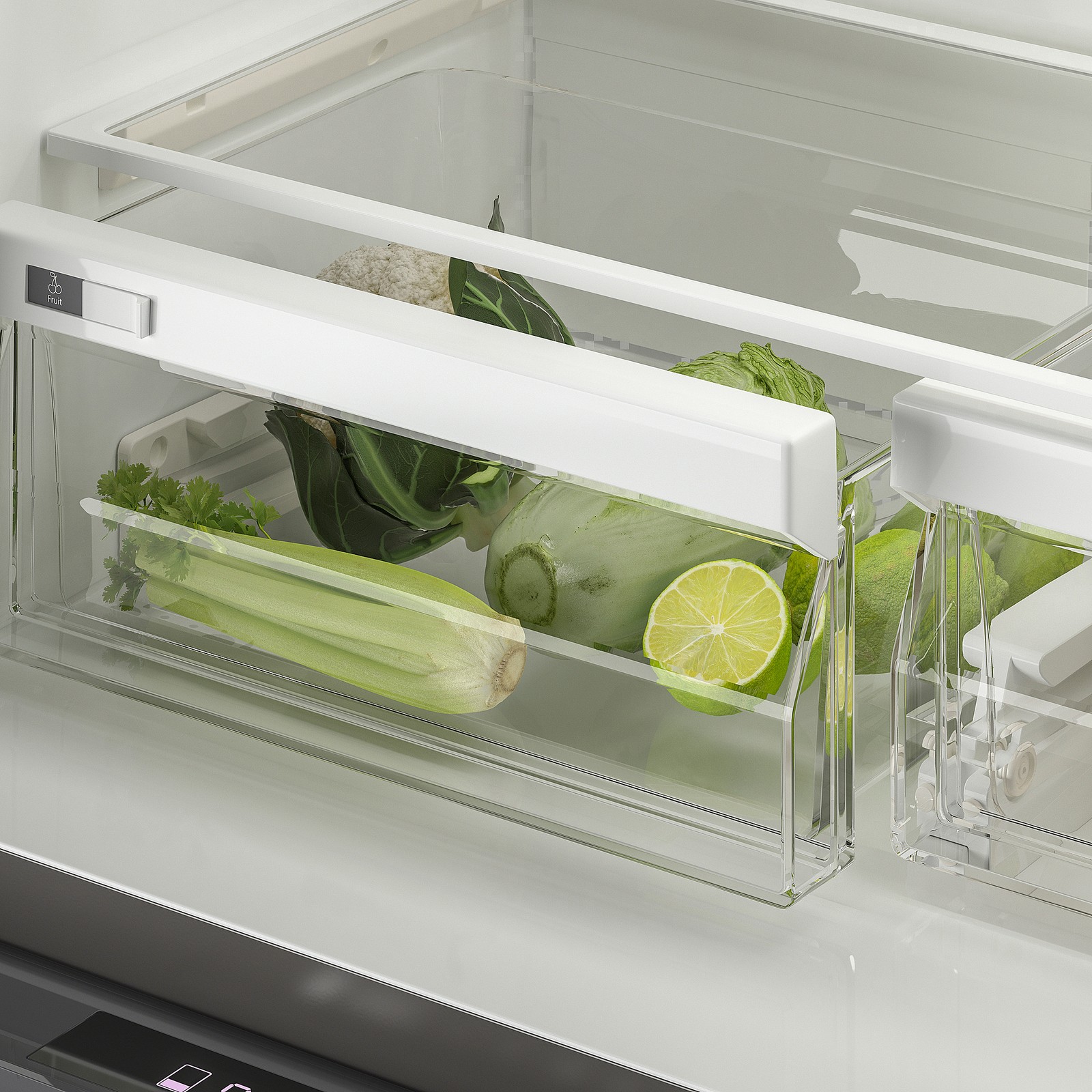 ÖVERSKÅDLIG French door refrigerator, Stainless steel, 22 cu.ft IKEA