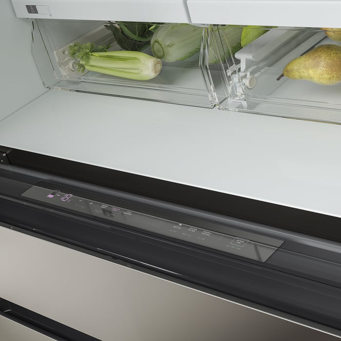 ÖVERSKÅDLIG French door refrigerator, Stainless steel, 22 cu.ft IKEA