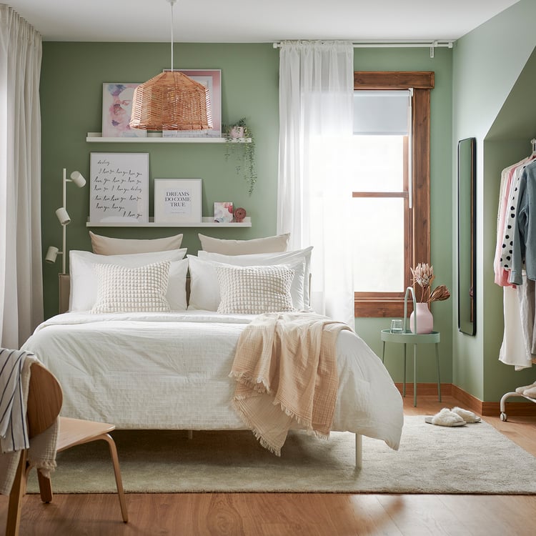 OFELIA VASS comforter set, white, Full/Queen IKEA