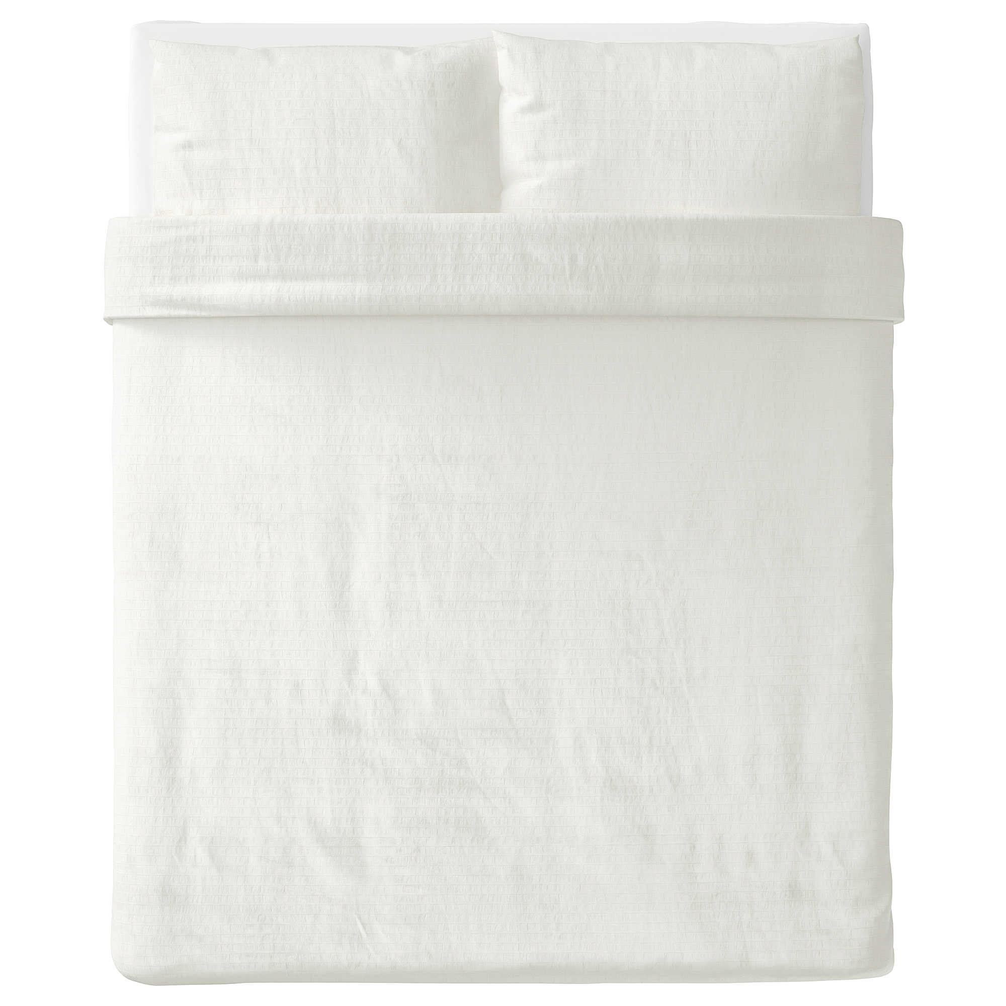 OFELIA VASS Duvet cover and pillowcase(s), white, Full/Queen (Double