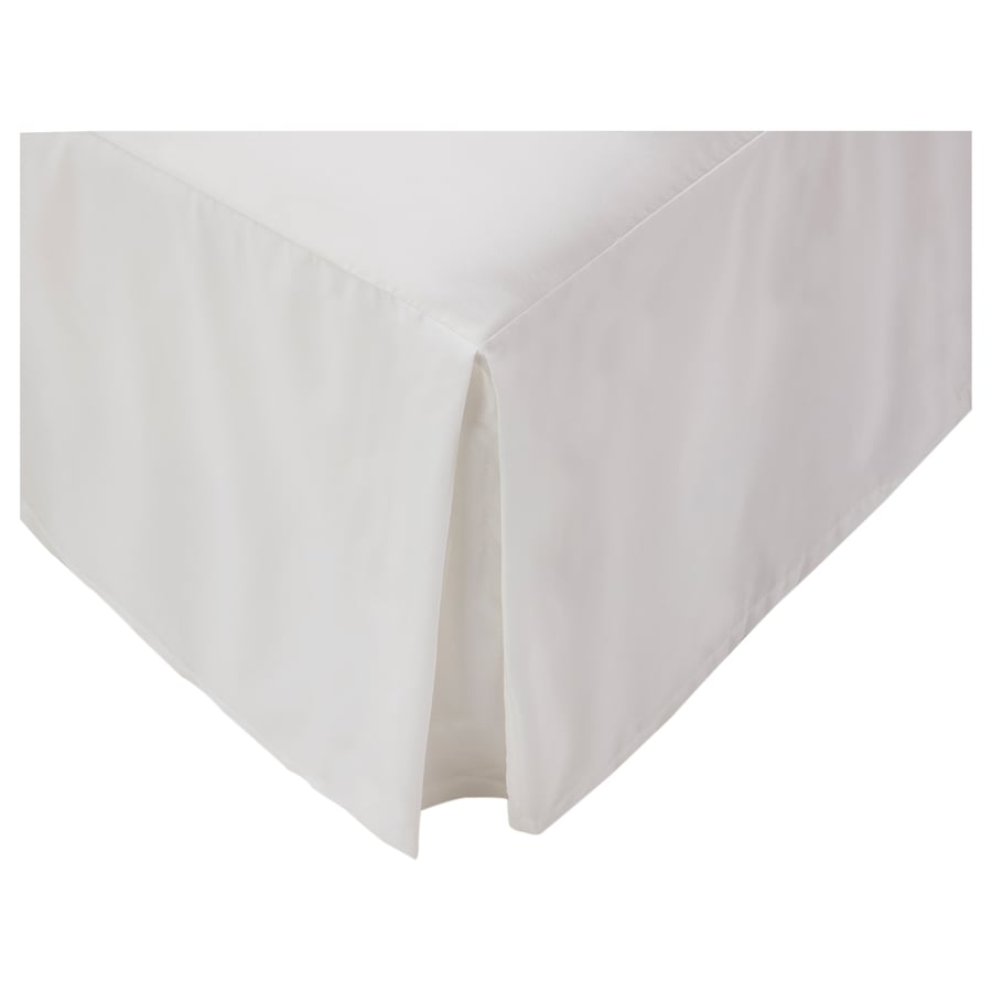 OLEBY bed skirt, white, Queen IKEA