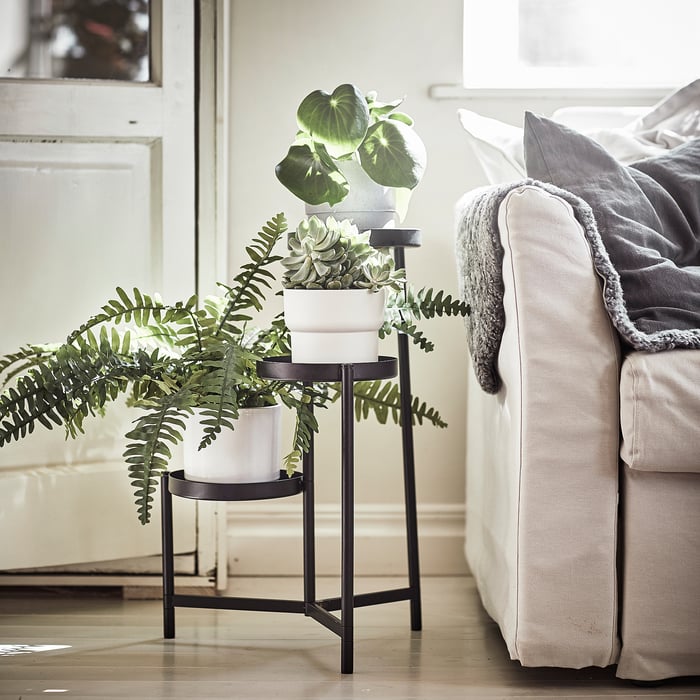 OLIVBLAD plant stand, indoor/outdoor black, 22 ¾" - IKEA