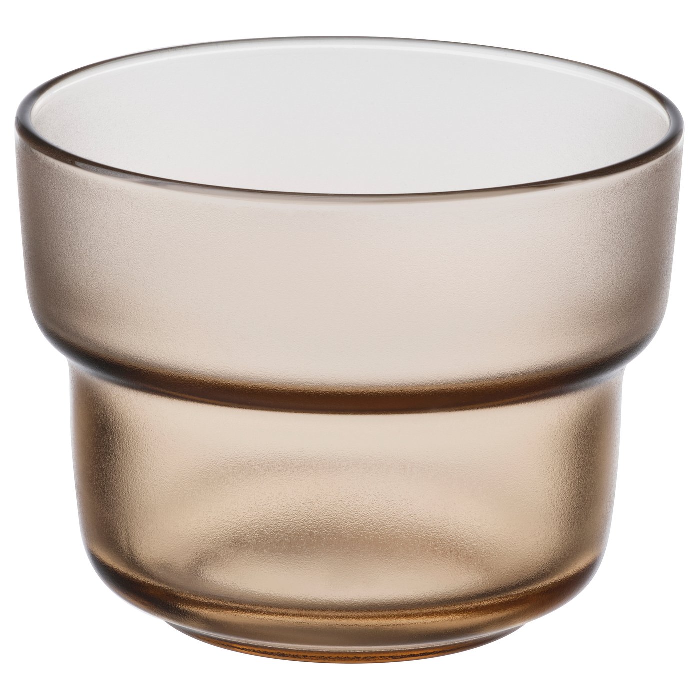 OLIVTRAST Glass - light brown 10 oz