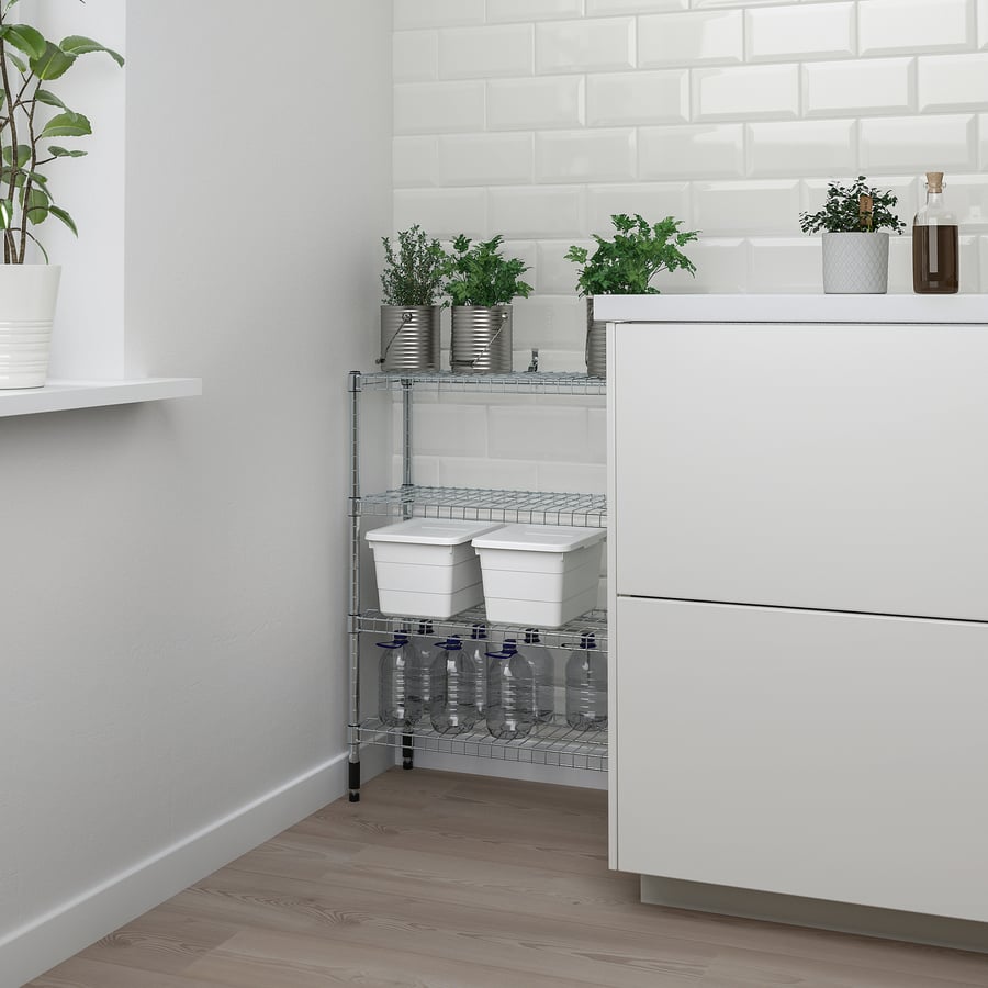 OMAR 2 section shelving unit, 235/8x97/8x303/8" IKEA