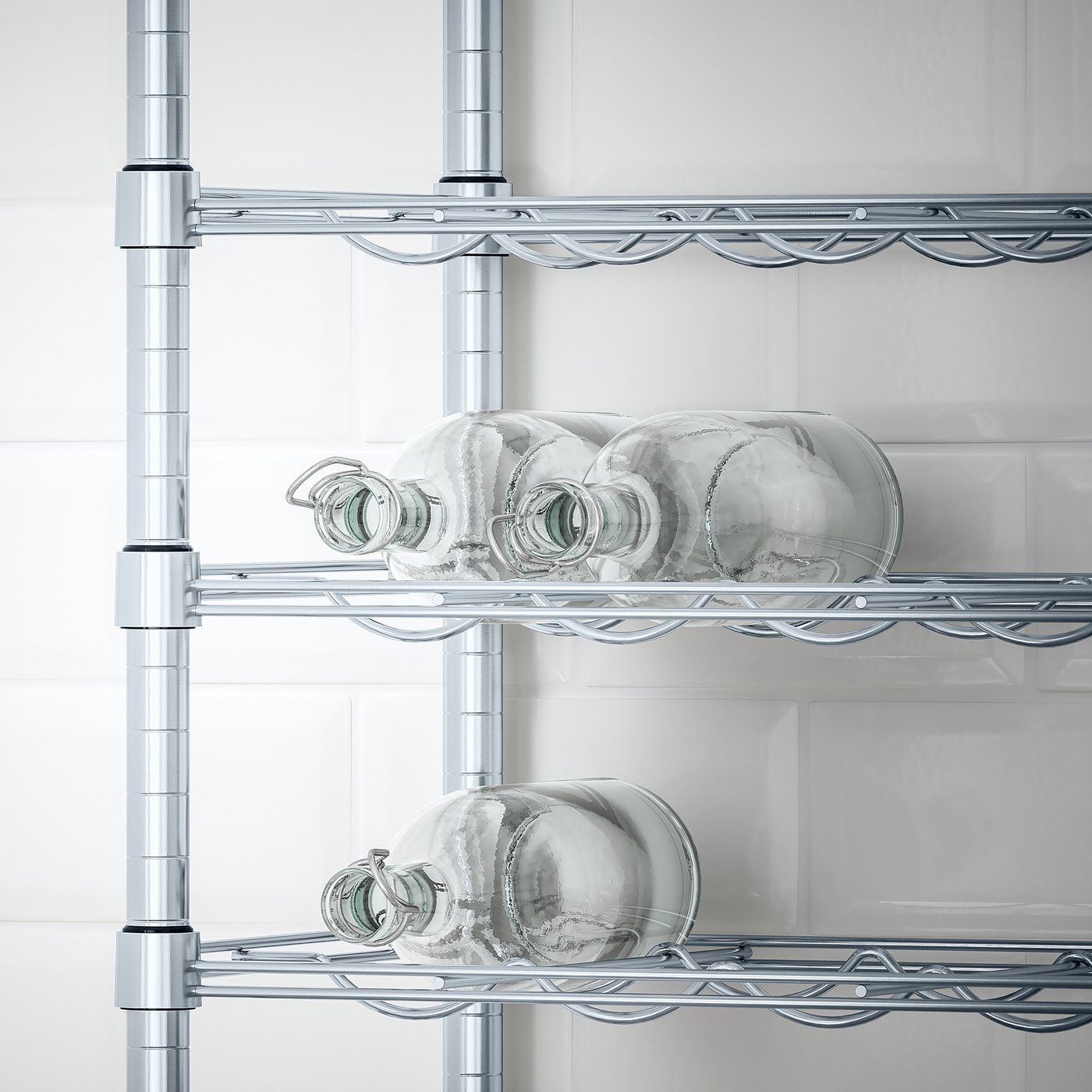OMAR 3 shelf sections, 735/8x141/8x711/4