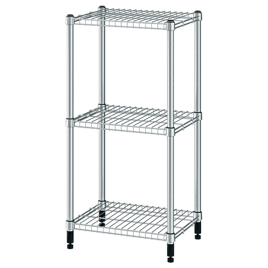 OMAR Shelf unit, galvanized, Width 18 1/8" IKEA