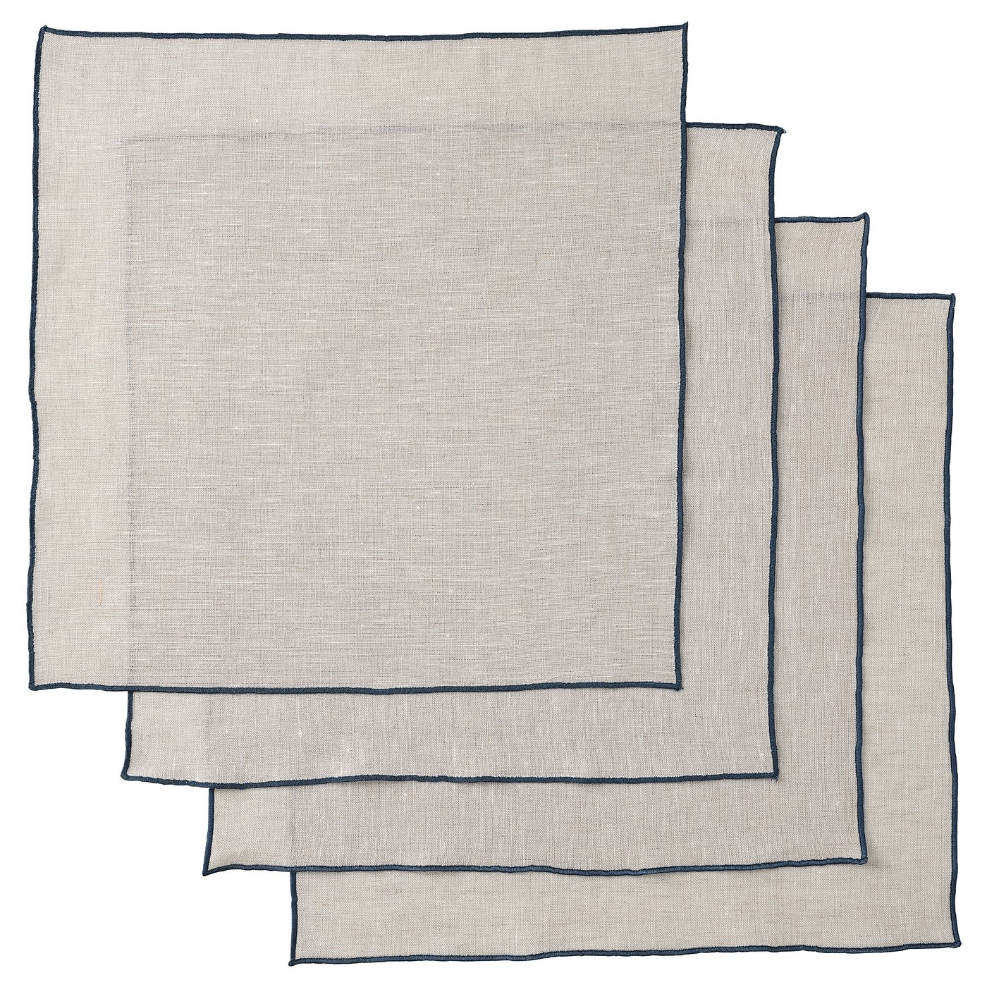 OMBONAD napkin, natural/beige, 14x14" IKEA