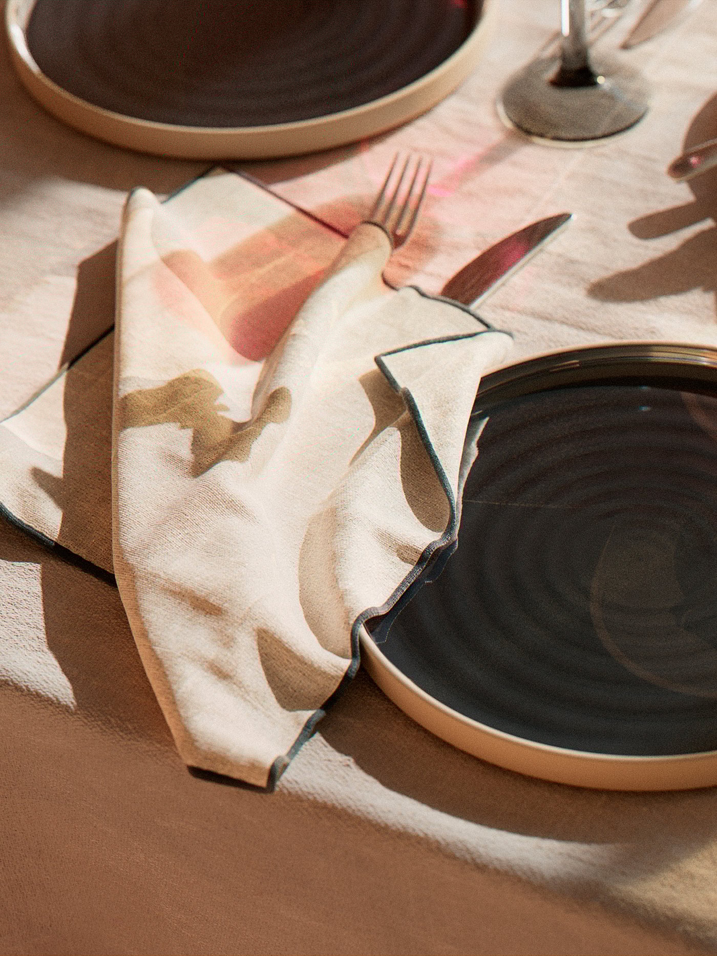 Serving plate, dark gray 6