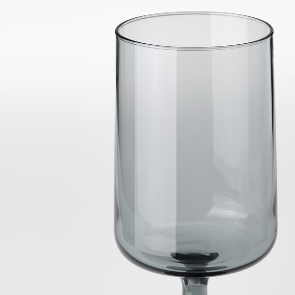 OMBONAD Wine glass, gray, 14 oz