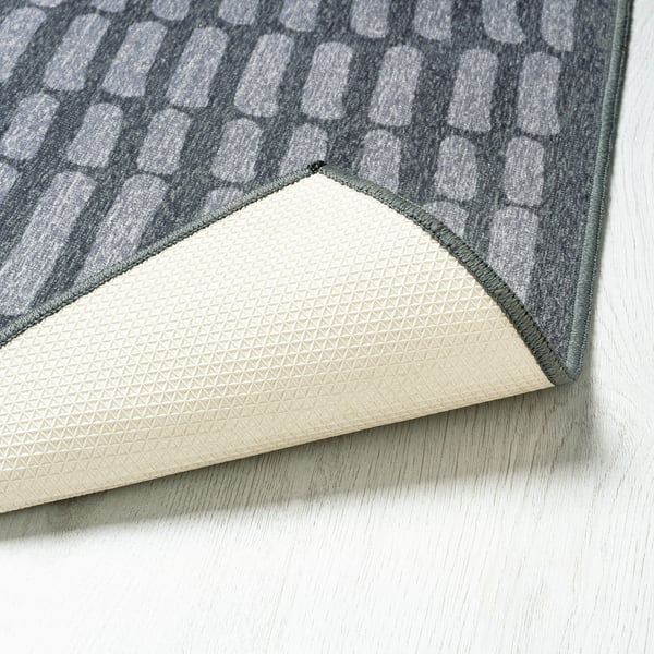 OMTÄNKSAM Rug, flatwoven gray IKEA