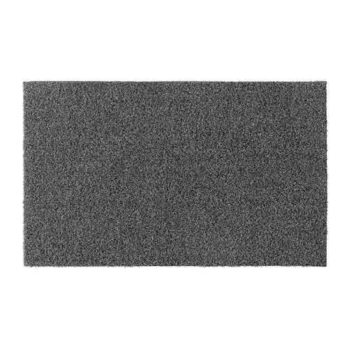 OPLEV Door mat, indoor/outdoor gray, 1 ' 8 "x2 ' 7 "