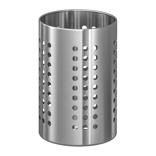 ORDNING Utensil holder, stainless steel, 7 1/8 "