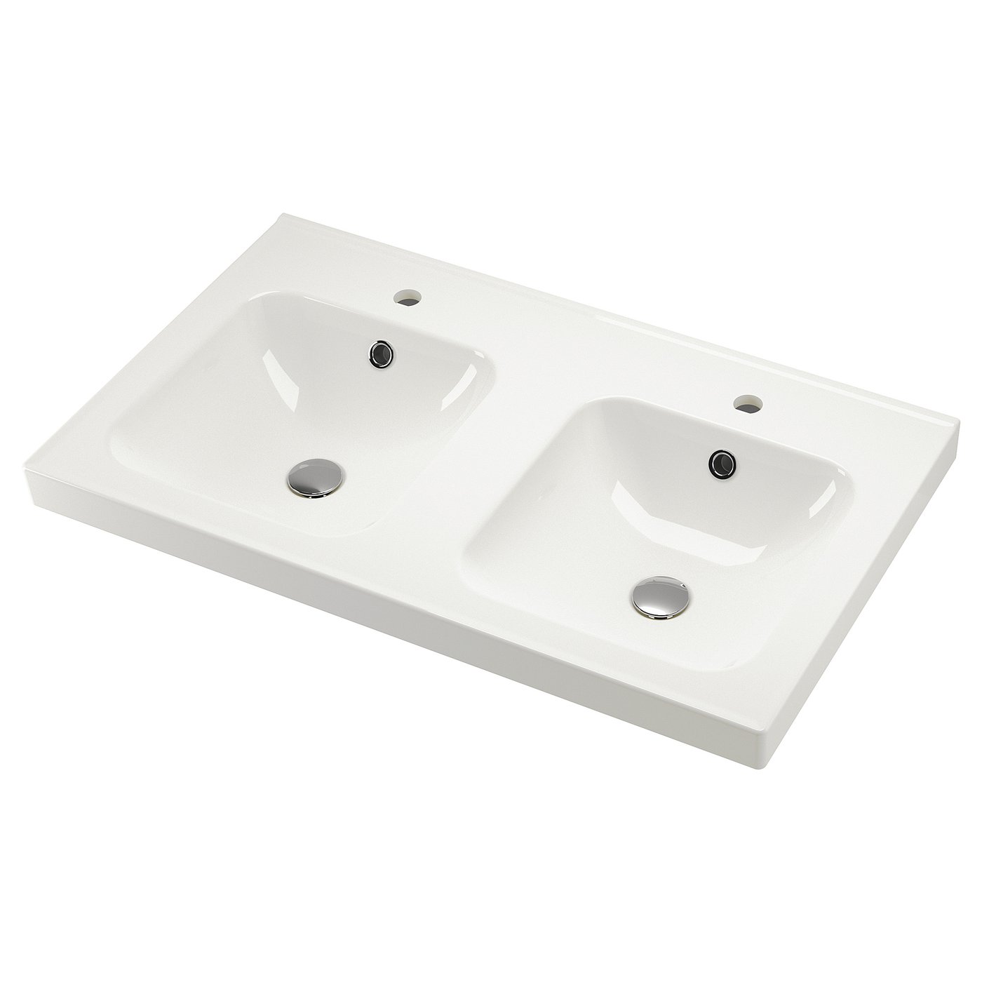 ORRSJÖN double sink, white, 37x213/4" - IKEA