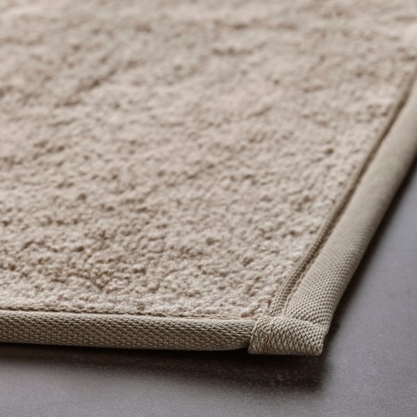 OSBYSJÖN bath mat, light greybeige, 16x24" IKEA