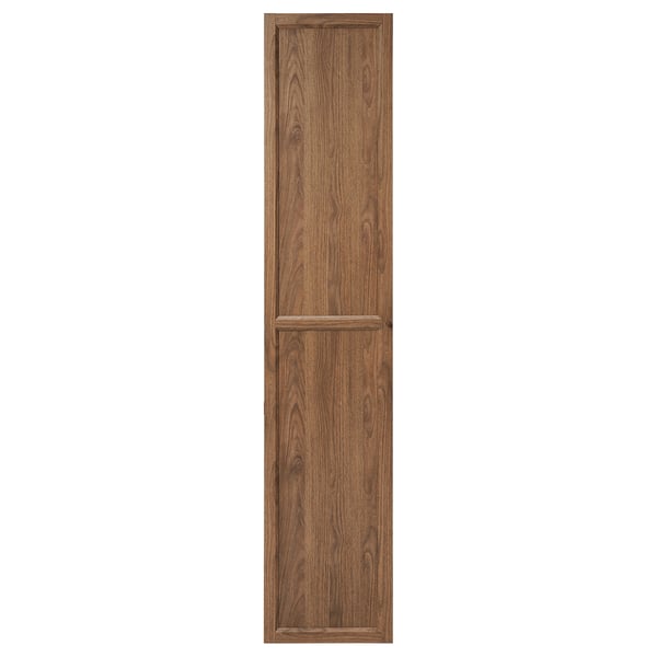 OXBERG Door, brown walnut effect, 15 1/2x75 3/4 "