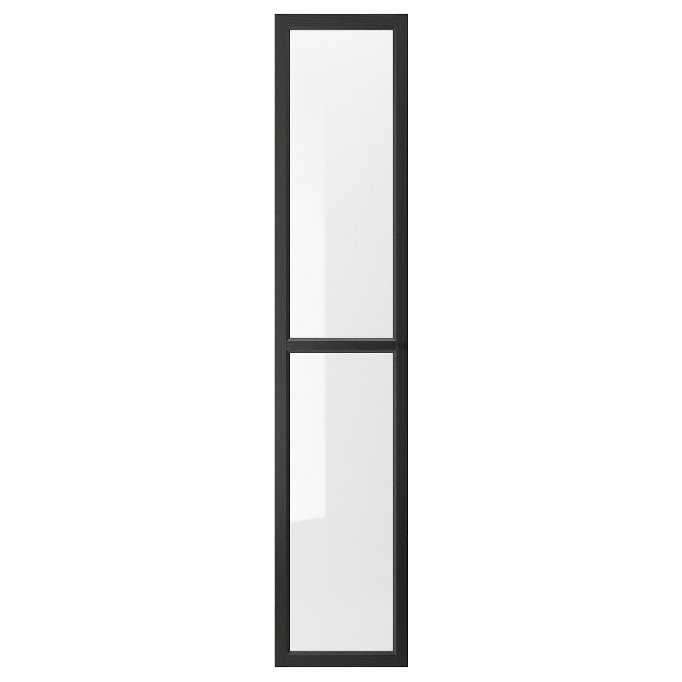 OXBERG Glass door - black-brown 15 3/4x75 5/8 "