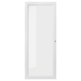 A white OXBERG glass cabinet door with modern design.