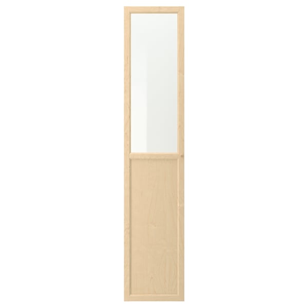 OXBERG panel/glass door, birch veneer, 153/4x755/8" IKEA