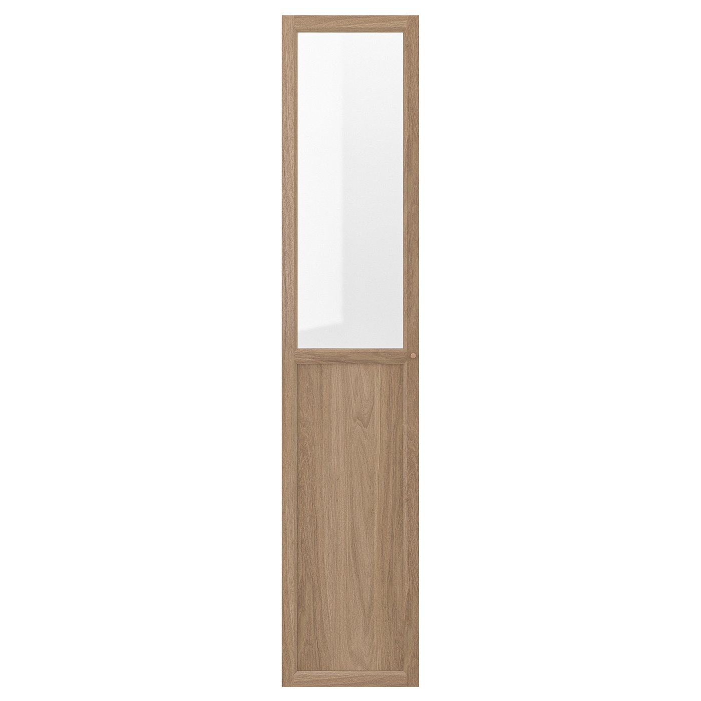OXBERG Panel/glass door - oak effect 15 1/2x75 3/4 "