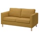 PÄRUP Loveseat, Vissle yellow-brown