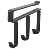 PÅLYCKE Clip-on hook rack, anthracite