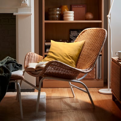 PARADISBUSKE Cushion cover, yellow, 20x20 "