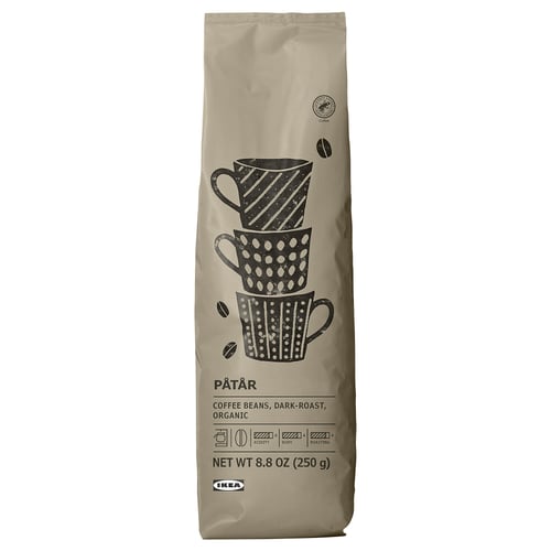 PÅTÅR filter coffee, beans, darkroast organic/Rainforest Alliance