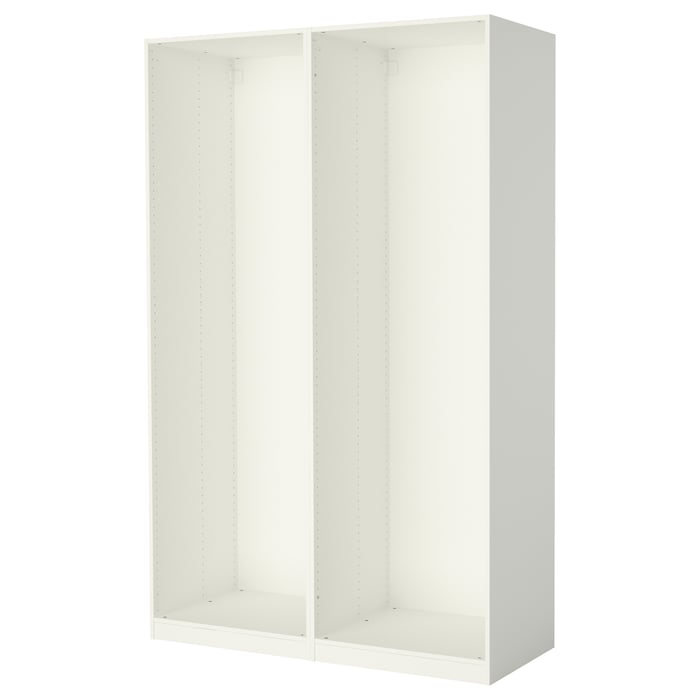 PAX 2 wardrobe frames, white, 587/8x227/8x931/8" IKEA