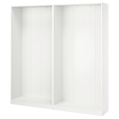 PAX 2 wardrobe frames, white, 78 5/8x13 3/4x79 1/4 "
