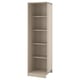 PAX Add-on corner unit with 4 shelves, gray-beige, 20 7/8x22 7/8x79 1/8 "