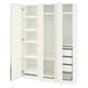 PAX / BERGSBO/ÅHEIM Wardrobe combination, white/mirror glass, 59x15x79 1/4 "