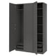 PAX / BERGSBO Wardrobe combination, dark gray, 59x23 5/8x93 1/8 "