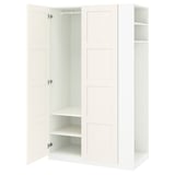 PAX / BERGSBO Wardrobe combination, white white/white, 47 1/4x23 5/8x79 1/4 "
