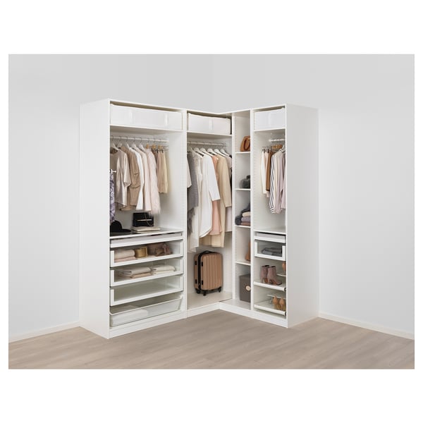 Pax Corner Wardrobe White Reinsvoll Gray Green Ikea
