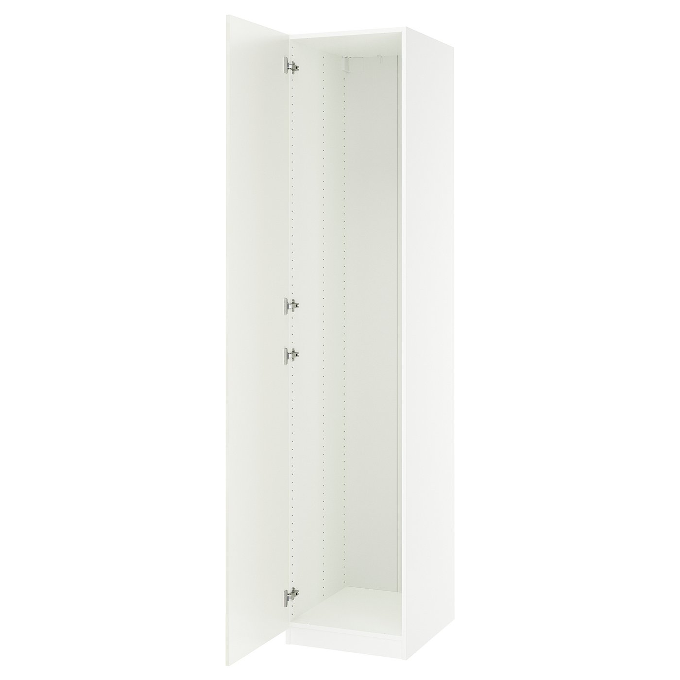 PAX / FARDAL wardrobe combination, white/high-gloss/white, 195