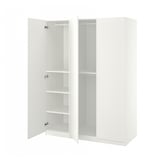 PAX / FORSAND Wardrobe combination, white/white, 59x23 5/8x79 1/4 "