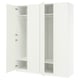 Option: PAX / FORSAND Wardrobe combination, white/white, 78 3/4x23 5/8x93 1/8 "