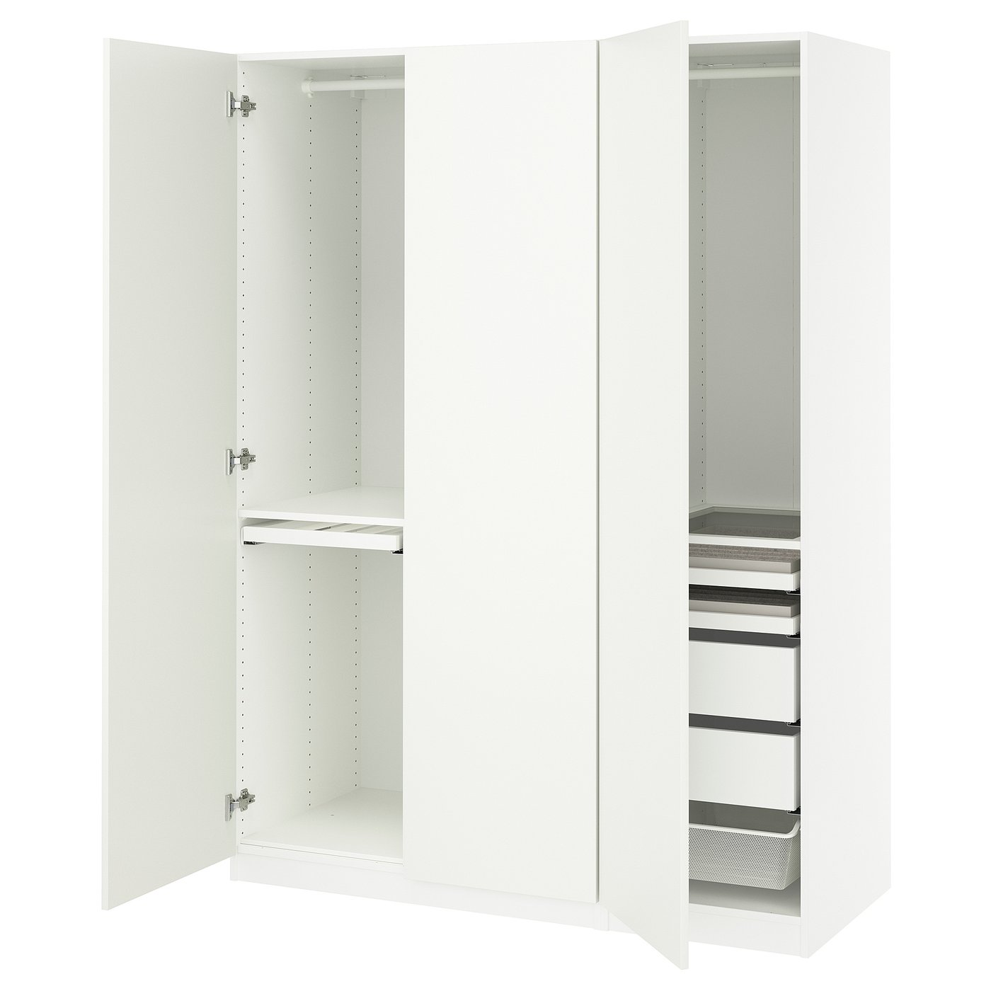 Ikea Pax / Forsand Wardrobe Combination, White/white, 59x23 5/8x79 1/4 "